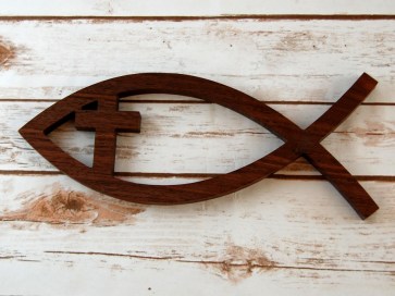 metal fish wall sculpture - Christian Fish Wall Art Wooden Christian Fish Ichthus Religious